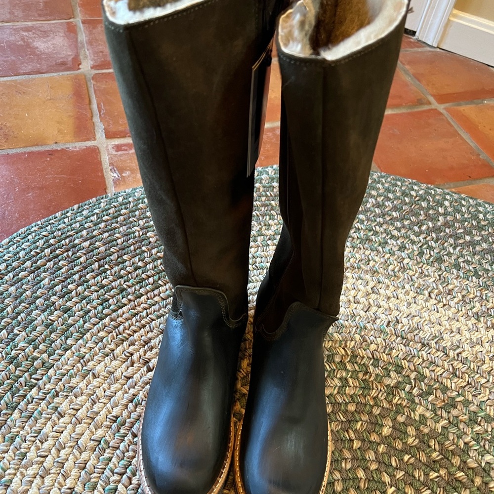 Overland Hudson Shearling-Lined Leather Boots